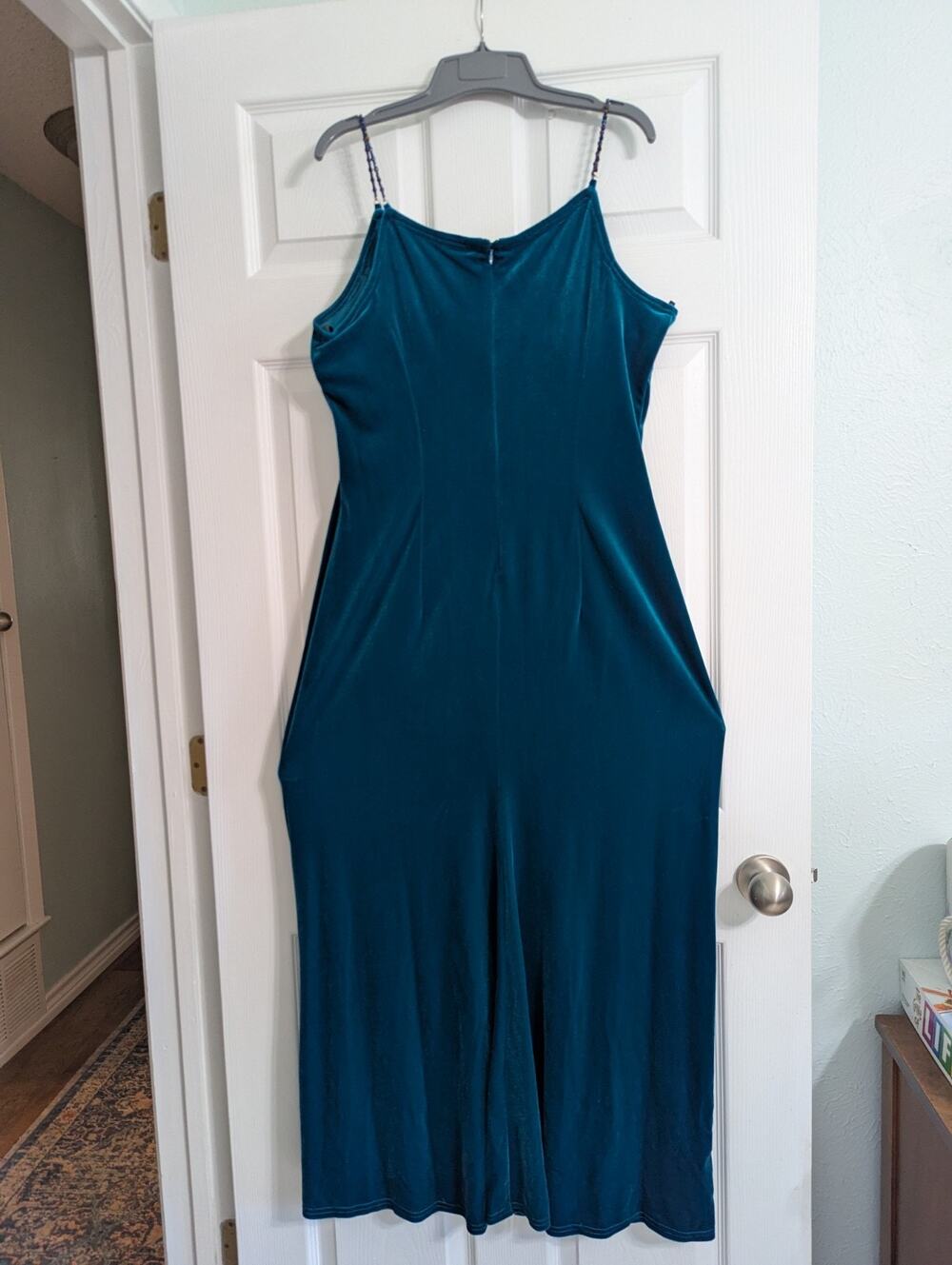 Scott McClintok, Teal Velvet Gown, XL,